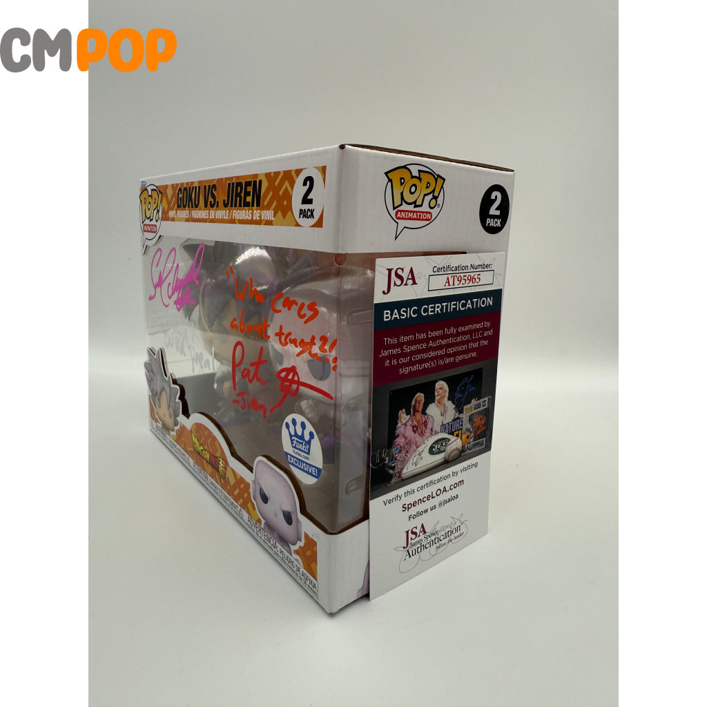 Goku Vs Jiren - 2 Pack - Funko Pop! - Animation -Dragon Ball Super - Signed by Patrick Seitz - Certified Pop! Funko Pop