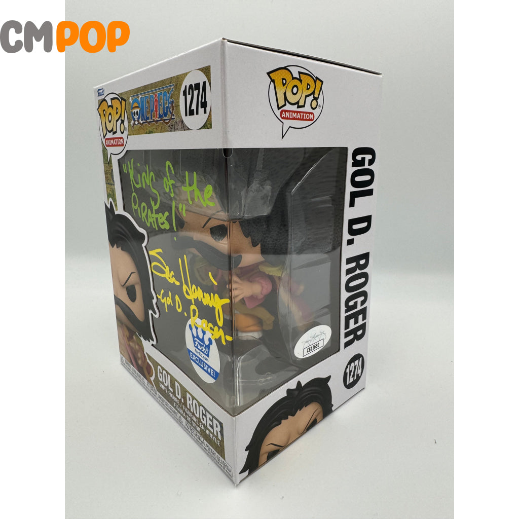 Gol D. Roger - #1274 Funko Pop! One Piece Exclusive Signed By Sean Hennigan Certified Pop