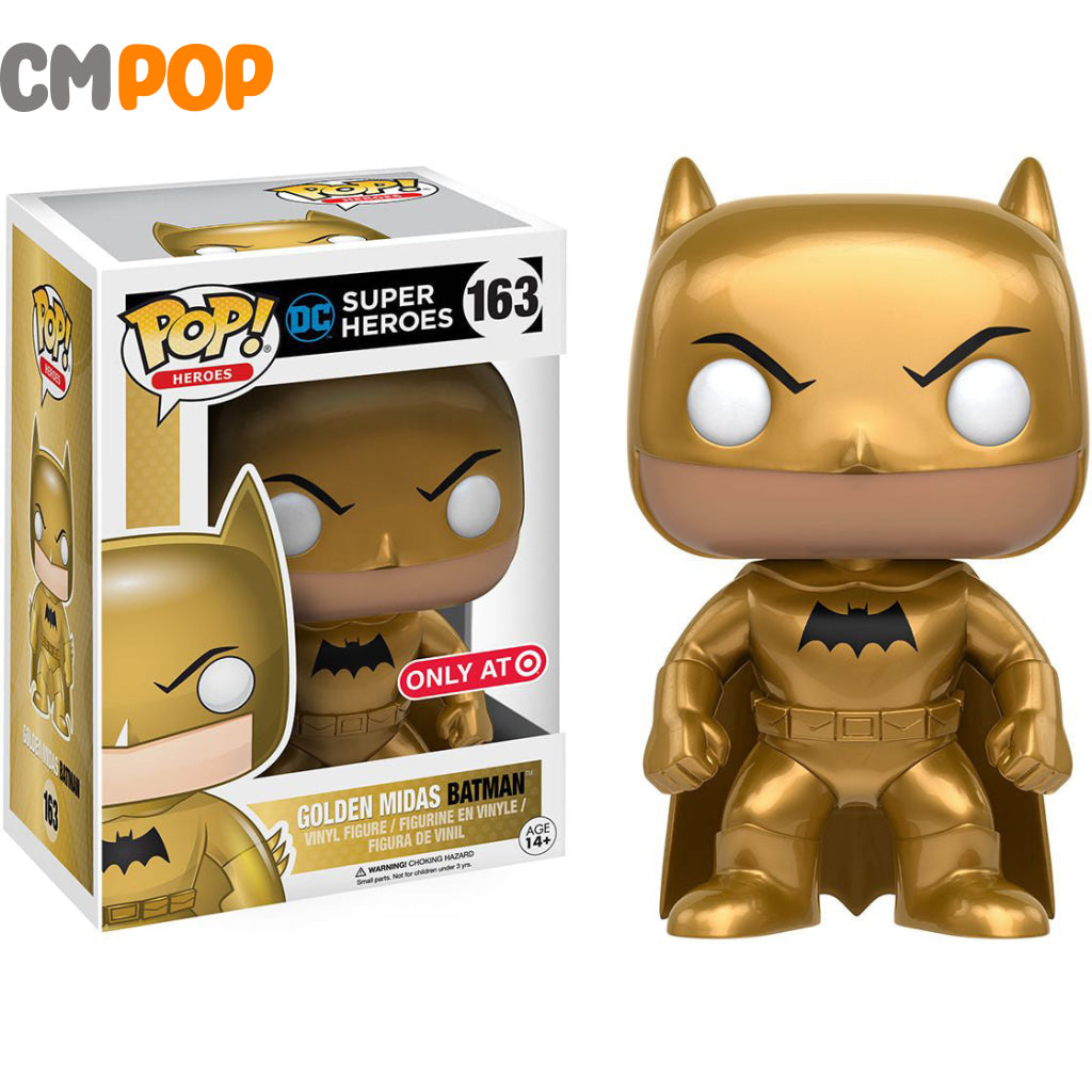 Golden Midas Batman - #163 Funko Pop! Heroes Dc Target Exclusive