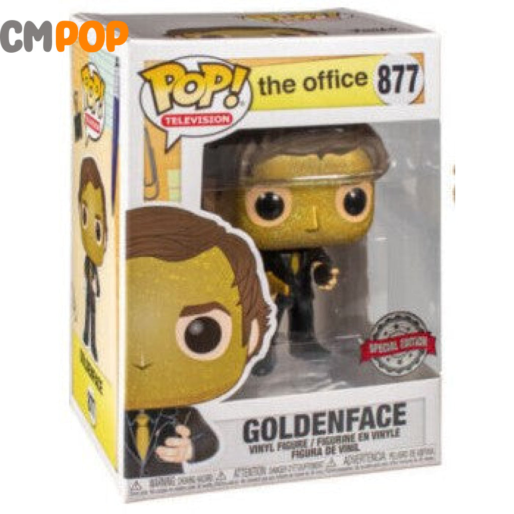Goldenface Jim Halpert - #877 Funko Pop! -The Office Special Edition Exclusive Pop