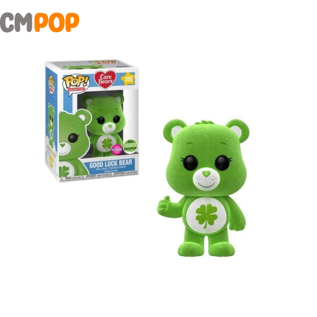Good Luck Bear - #355 Funko Pop! Animation Care Bears Flocked 2018 Spring Convention Exclusive Pop