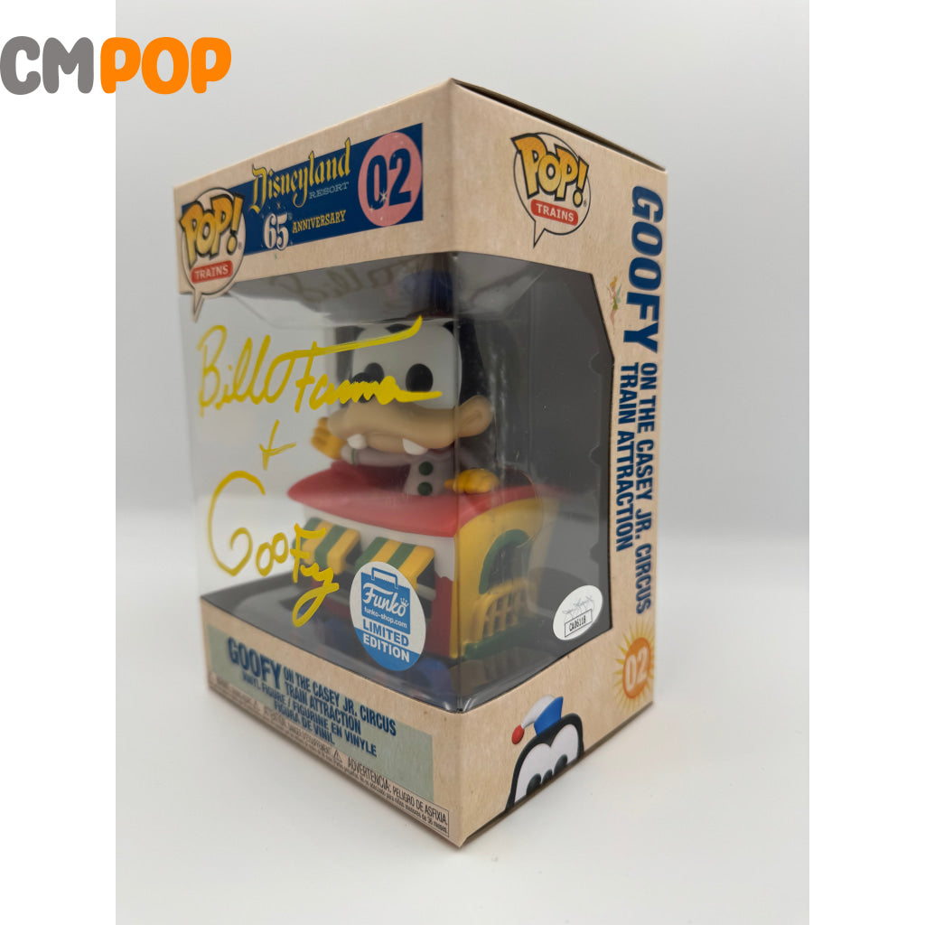 Goofy - #02 Funko Pop! Trains Disneyland Exclusive Signed By Bill Farmer Certified Pop