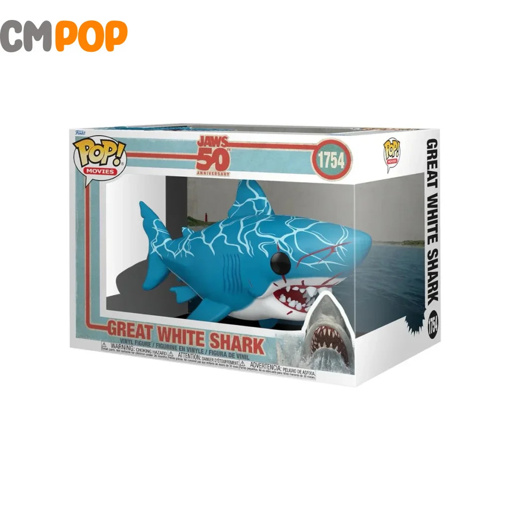 Great White Shark - #1754 - Funko Pop! - Movies - Jaws 50 Anniversary Funko Pop