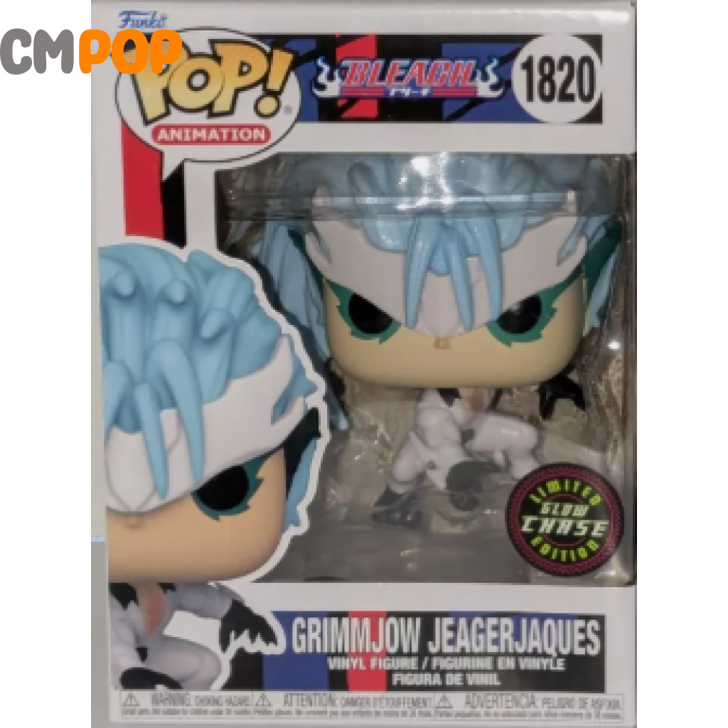 Grimmjow Jeagerjaques - #1820 Funko Pop! Bleach Animation Glow Chase Exclusive Pop