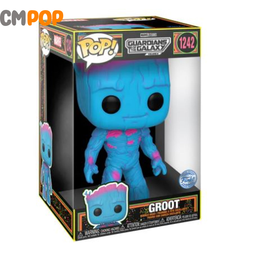 Groot 10 Inch Black Light - #1242 Marvel Guardians Of The Galaxy Exclusive Funko Pop