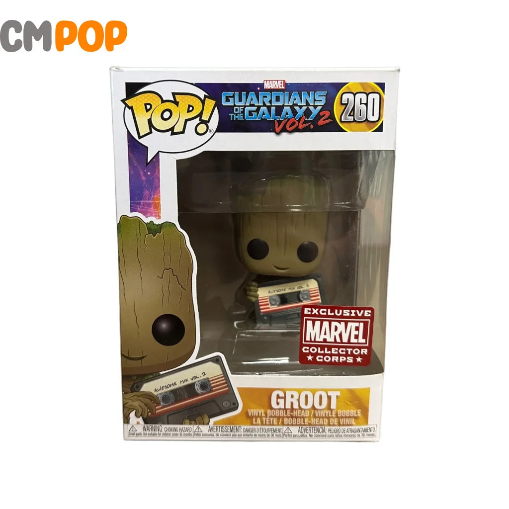 Groot - #260 Funko Pop! Marvel Guardians Of The Galaxy 2 Exclusive Collection *Corps*