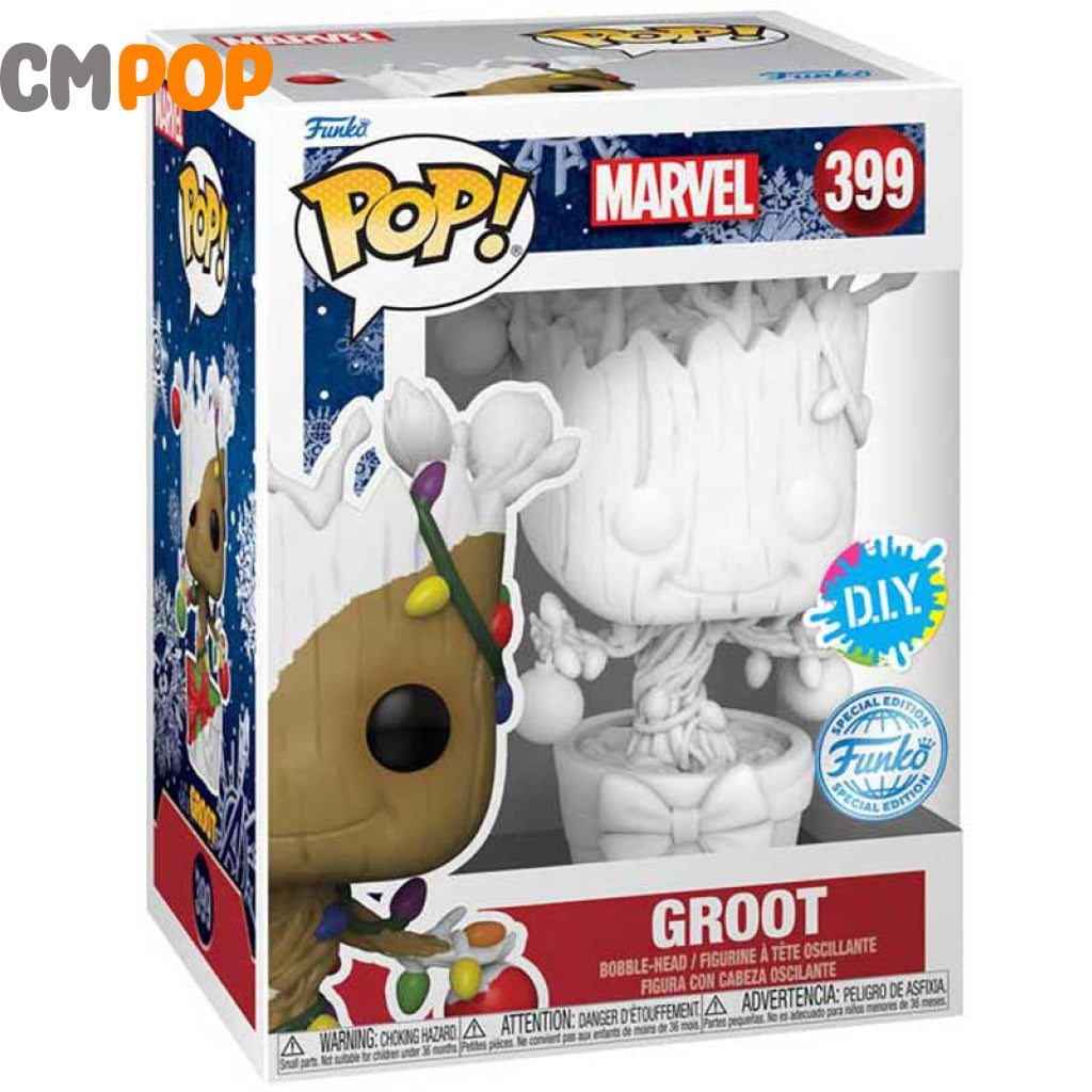 Groot- #399 - Funko Pop! Marvel Diy Exclusive Pop