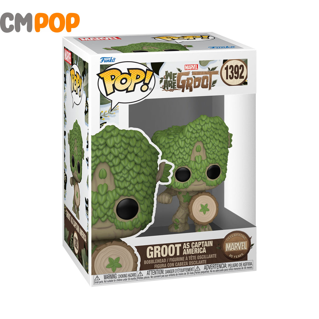 Groot As Captain America - #1392- Funko Pop! We Are Marvel Pop