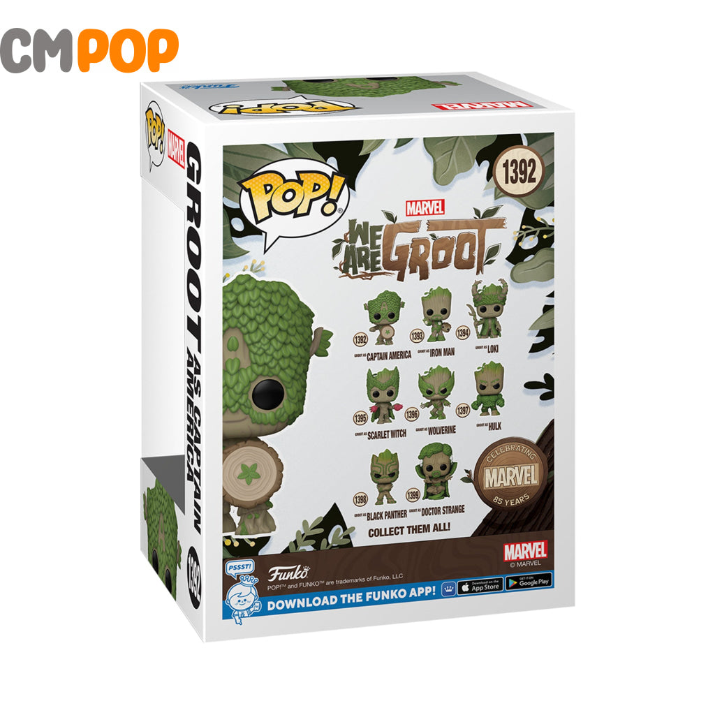 Groot As Captain America - #1392- Funko Pop! We Are Marvel Pop