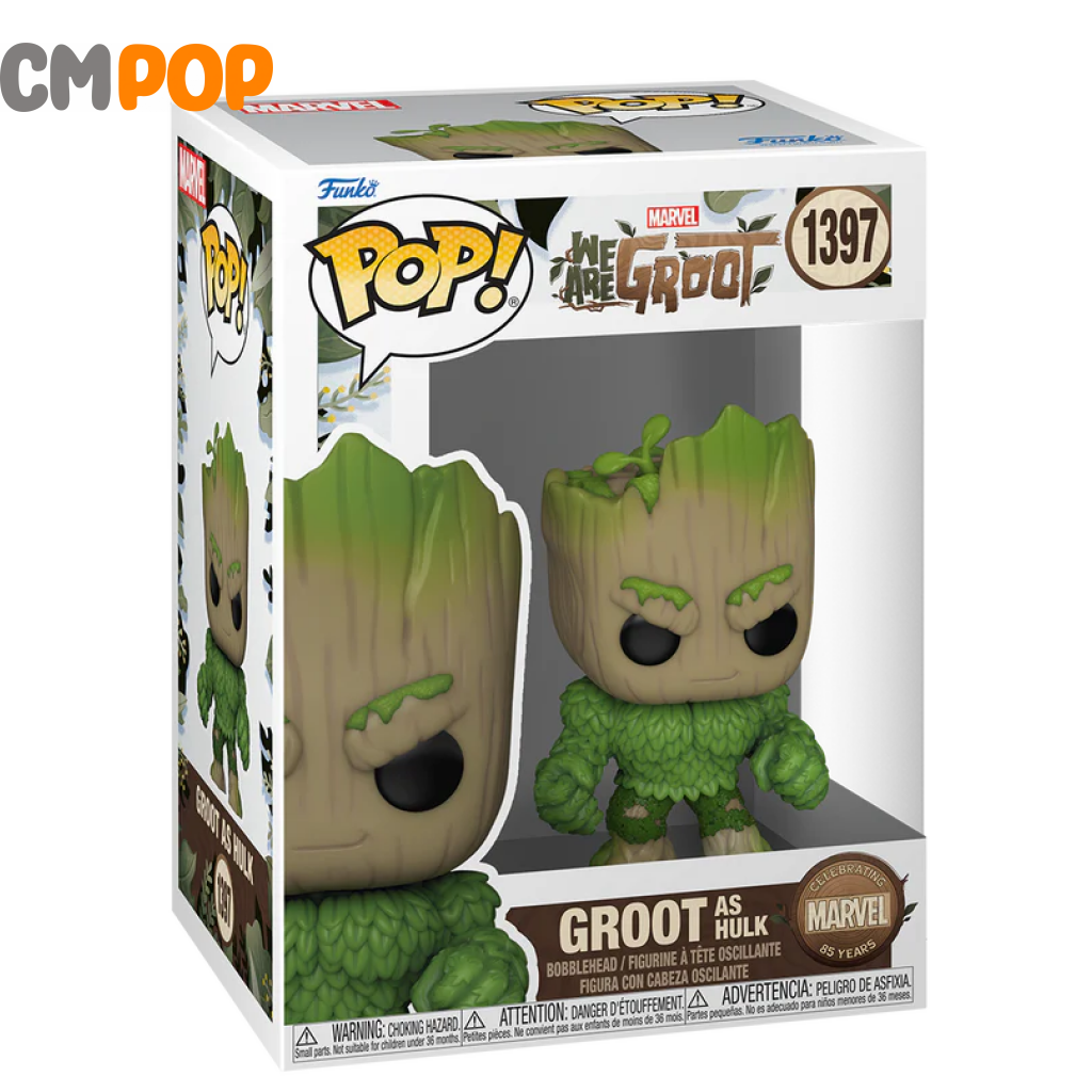Groot As Hulk - #1397- Funko Pop! We Are Marvel Pop