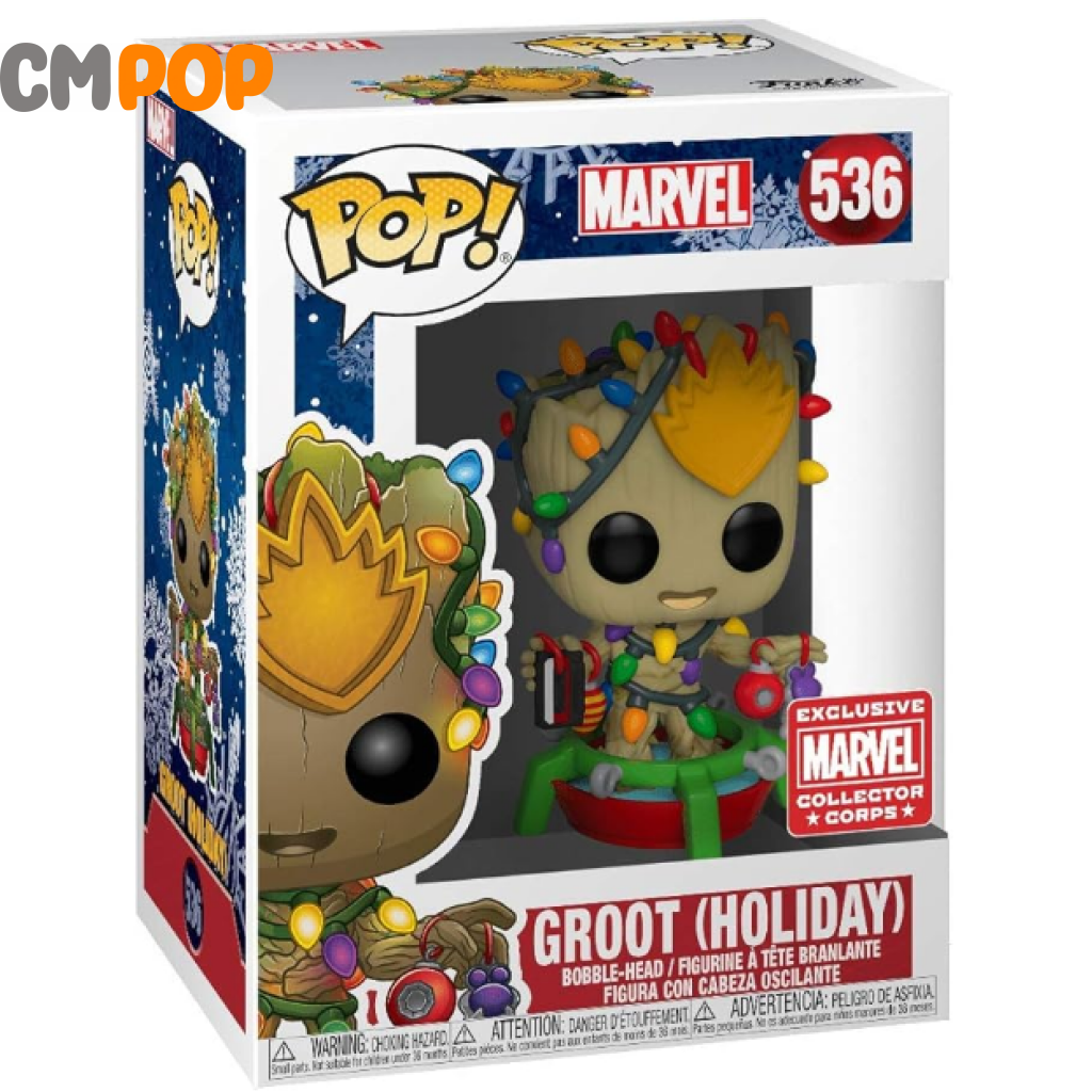 Groot (Holiday) - #536 Funko Pop! Marvel Collector Corps Exclusive Pop