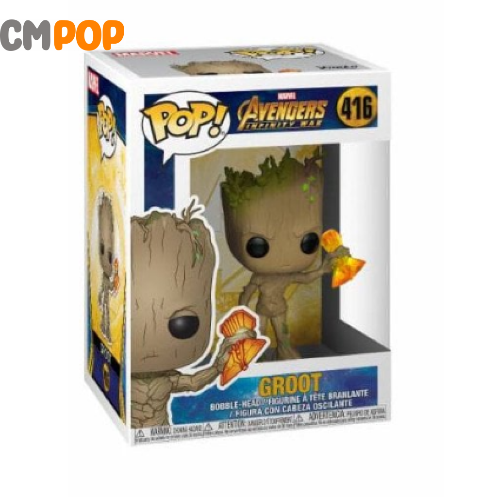 Figure Groot With Stormbreaker - #416 Funko Pop! I Am Marvel Pop
