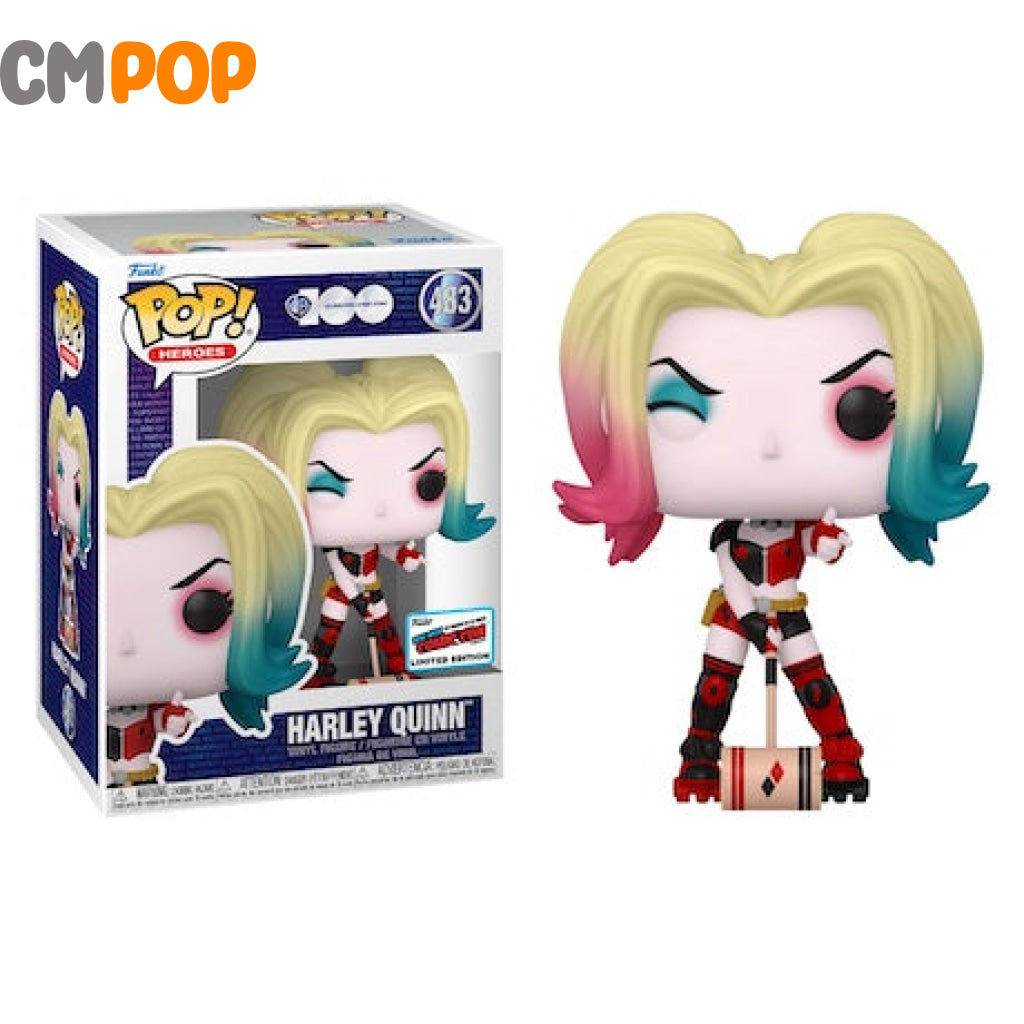 Harley Quinn - #483 Funko Pop! Dc Nycc 2023 Stickered Convention Exclusive Pop