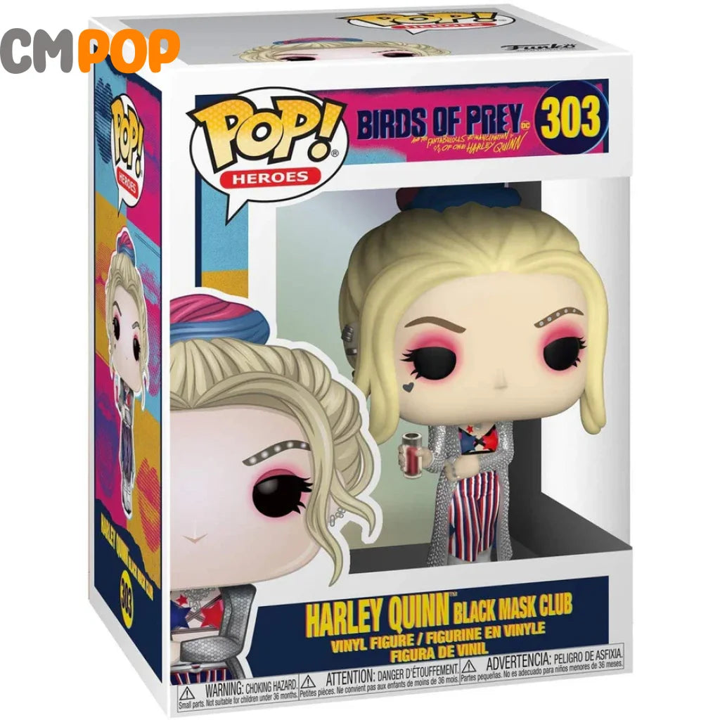 Harley Quinn Black Mask Club - #303 Funko Pop! Heroes Dc Birds Of Prey Pop