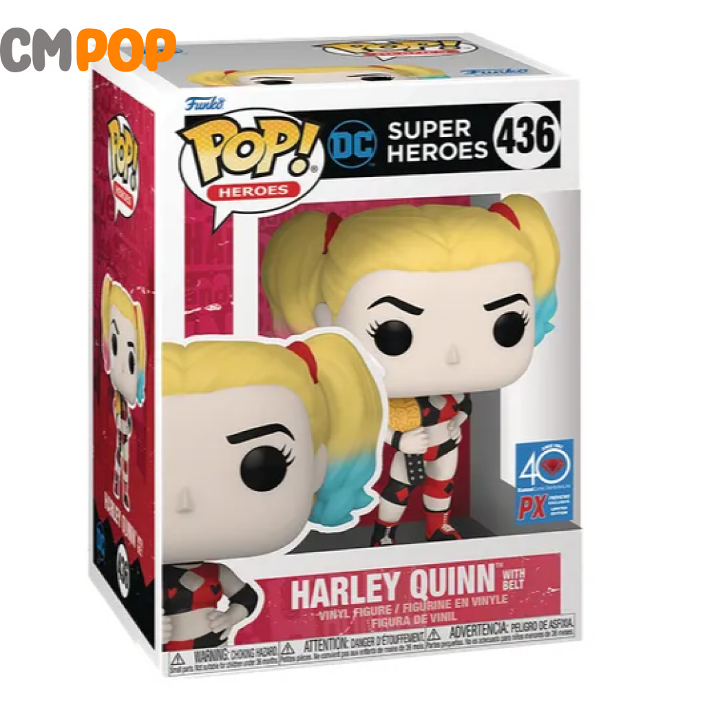 Harley Quinn With Belt - #436 Funko Pop! Dc Comics Heroes Pop