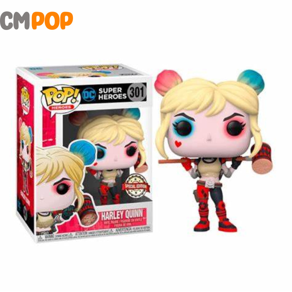 Harley Quinn With Mallet - #301 Funko Pop! Dc Comics Heroes Special Edition Exclusive Pop