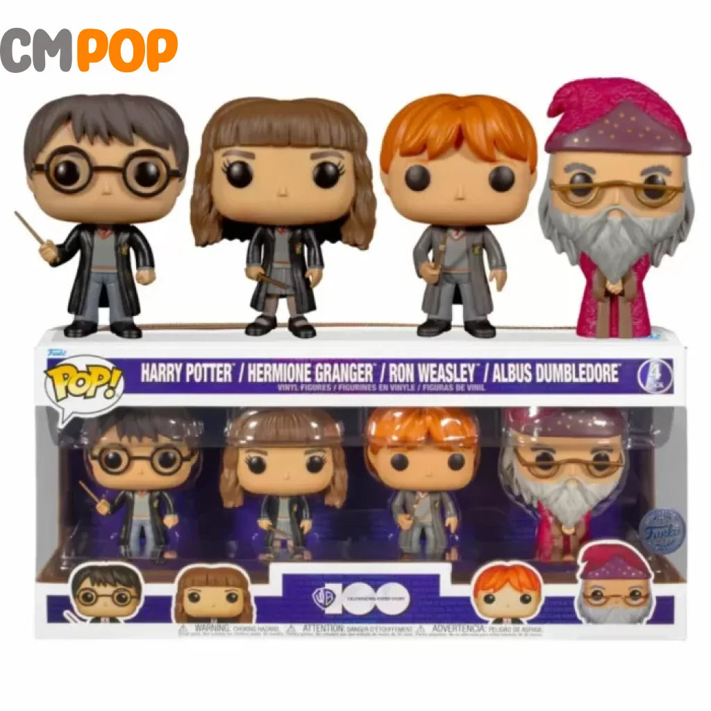 Harry/ Hermione /Ron /Dumbledore 4Pk - Funko Pop! Harry Potter Pop