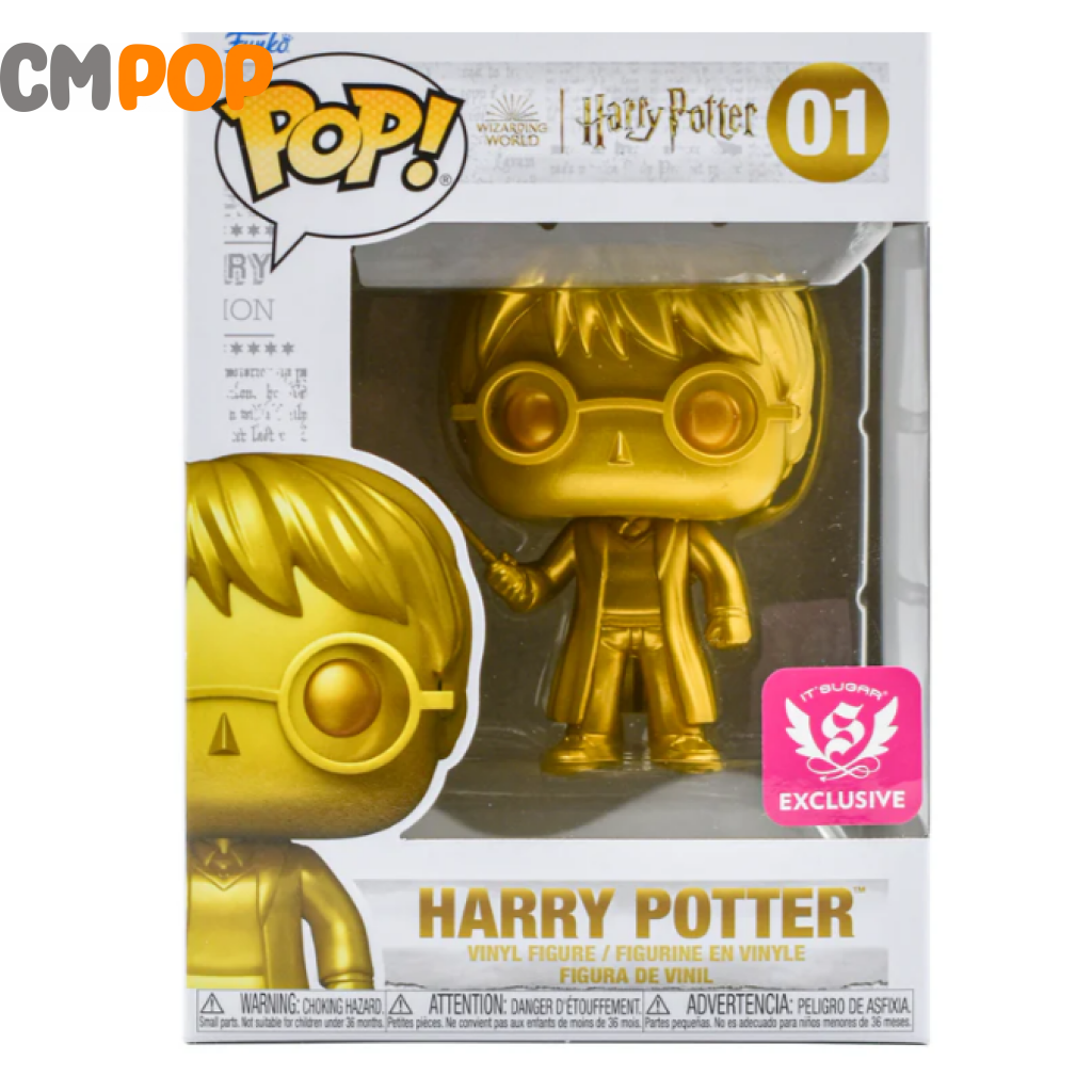Harry Potter Gold Funko - #01 Pop! It’s Sugar Exclusive