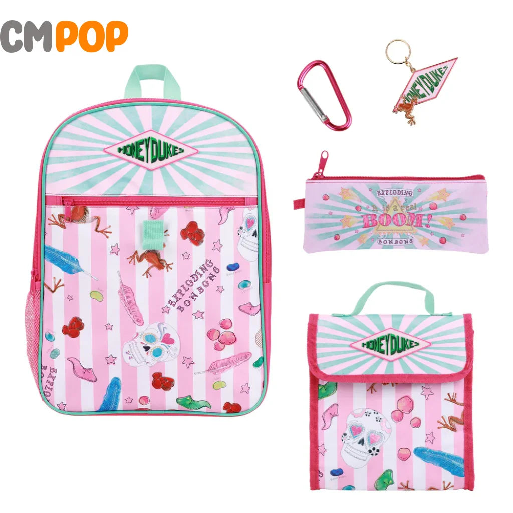 Harry Potter Honeydukes Backpack 5pc Pink Set Backpack