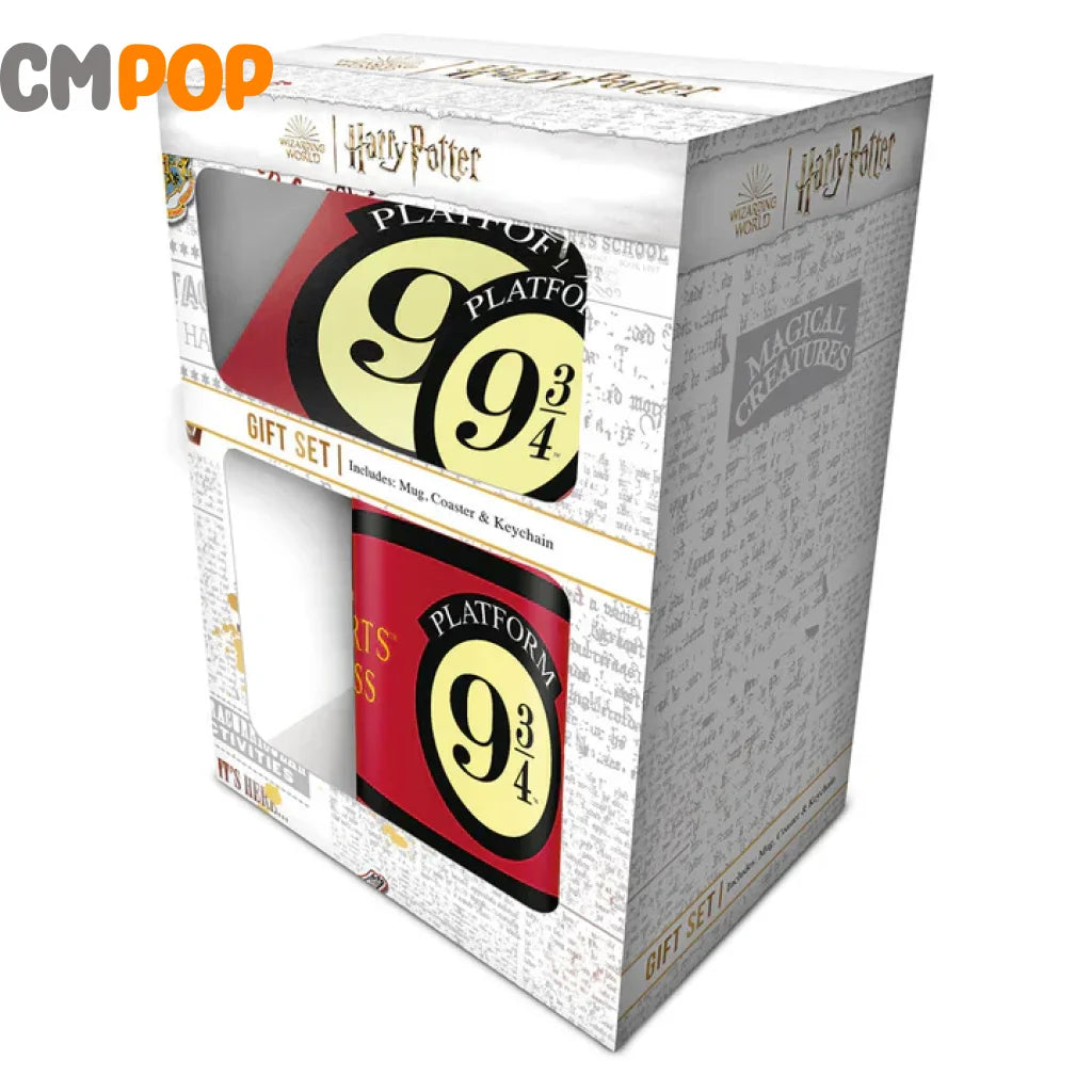 Harry Potter (Platform 9 3/4) Mug Coaster & Keychain Gift Set. Gift Set