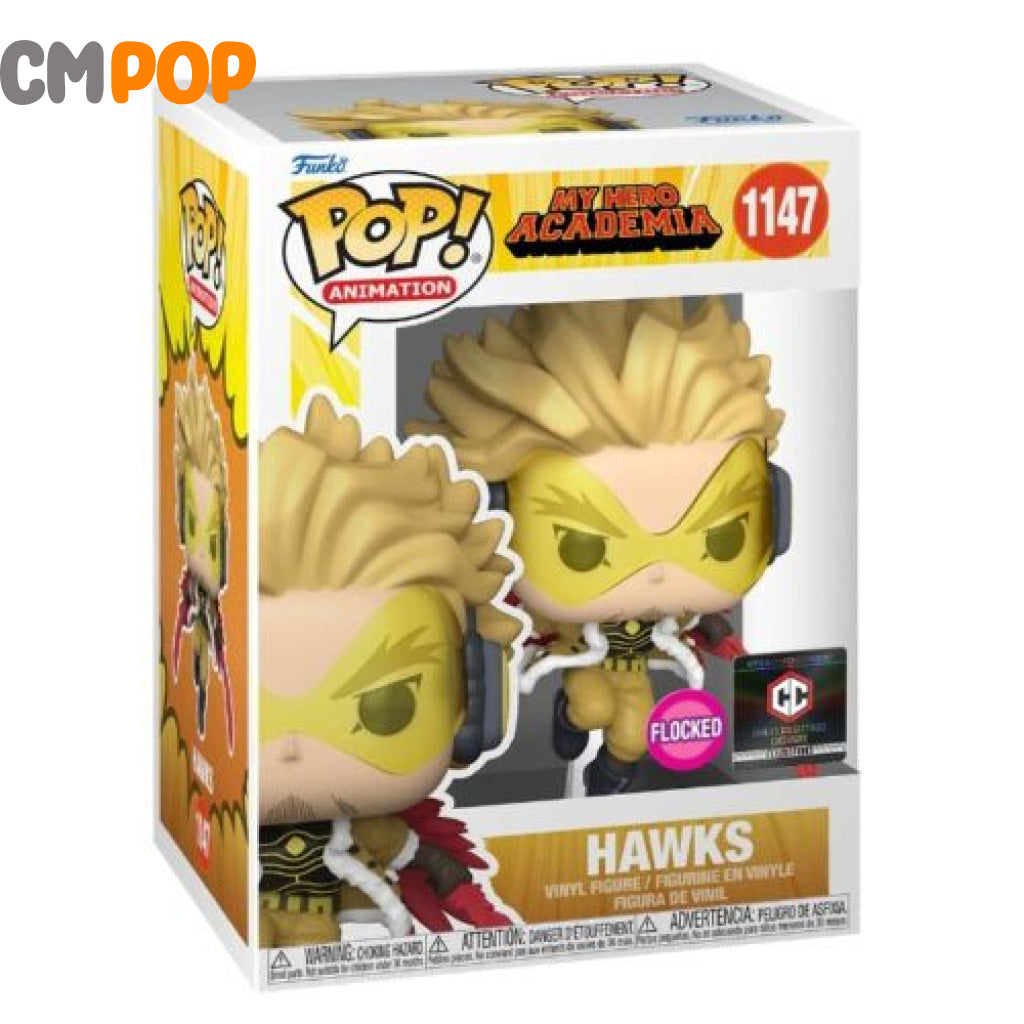Hawks - #1141 - Funko Pop! - My Hero Academia - Flocked - Chalice Collectables Exclusive Funko Pop