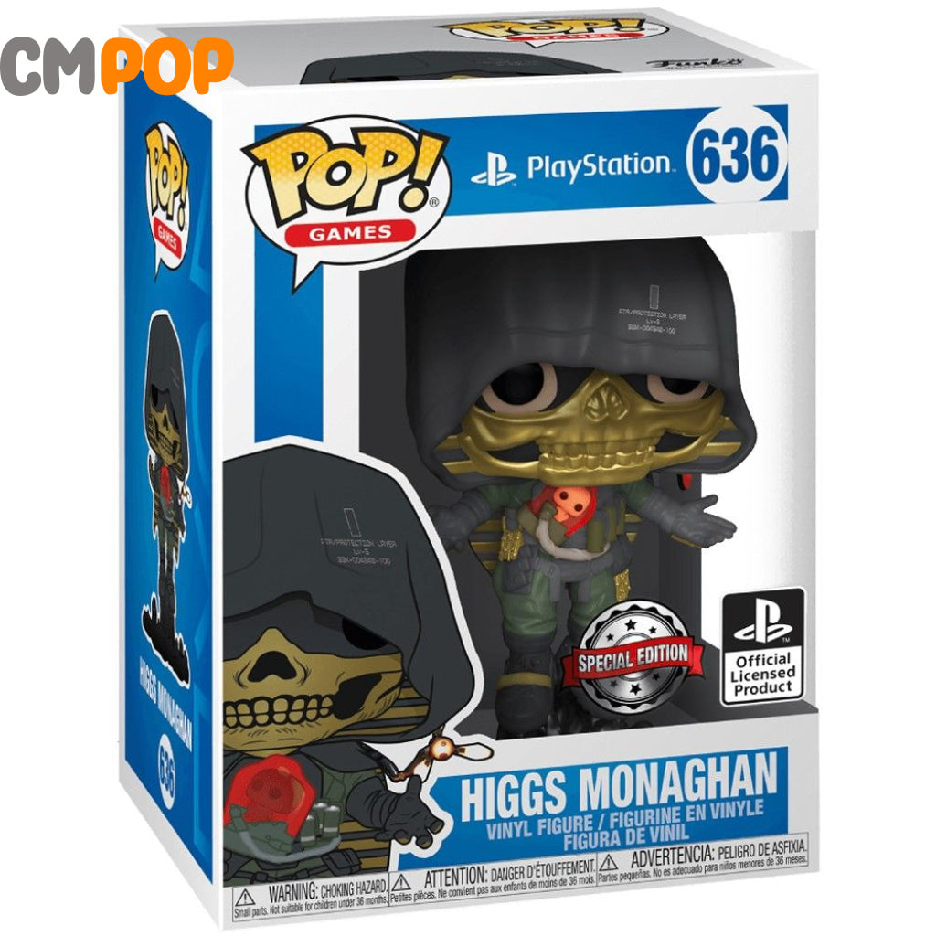 Higgs Monaghan - #636 Funko Pop! Games Playstation Special Edition Ps Official Licensed Product