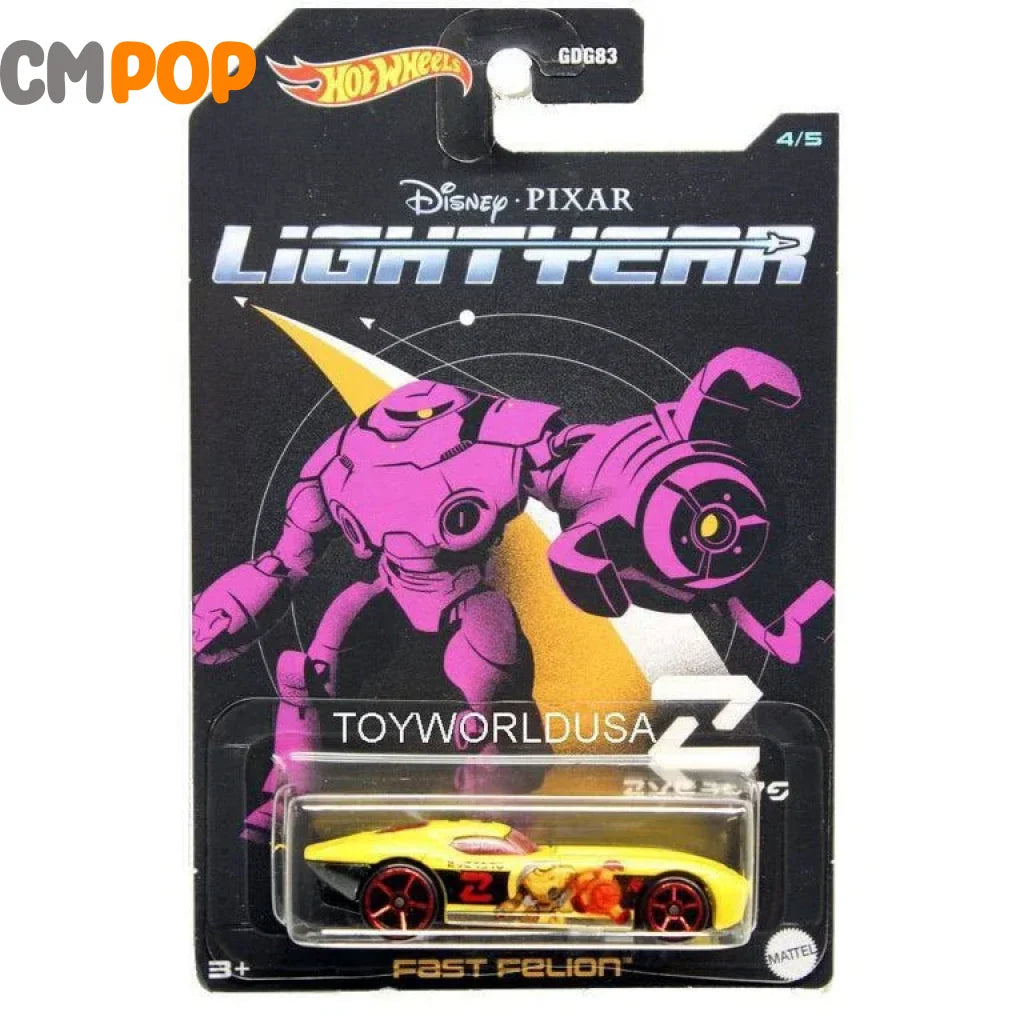 Hot Wheels - Disney Lightyear - Fast Felion (4/5) /GDG83 - Yellow Toy