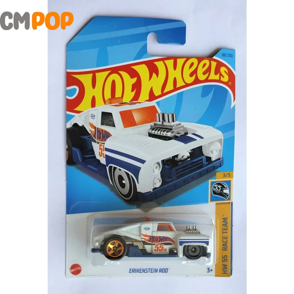 Hot Wheels - HW 55 Race Team - Erikenstein Rod (86/250) - White (Half Card) Toy