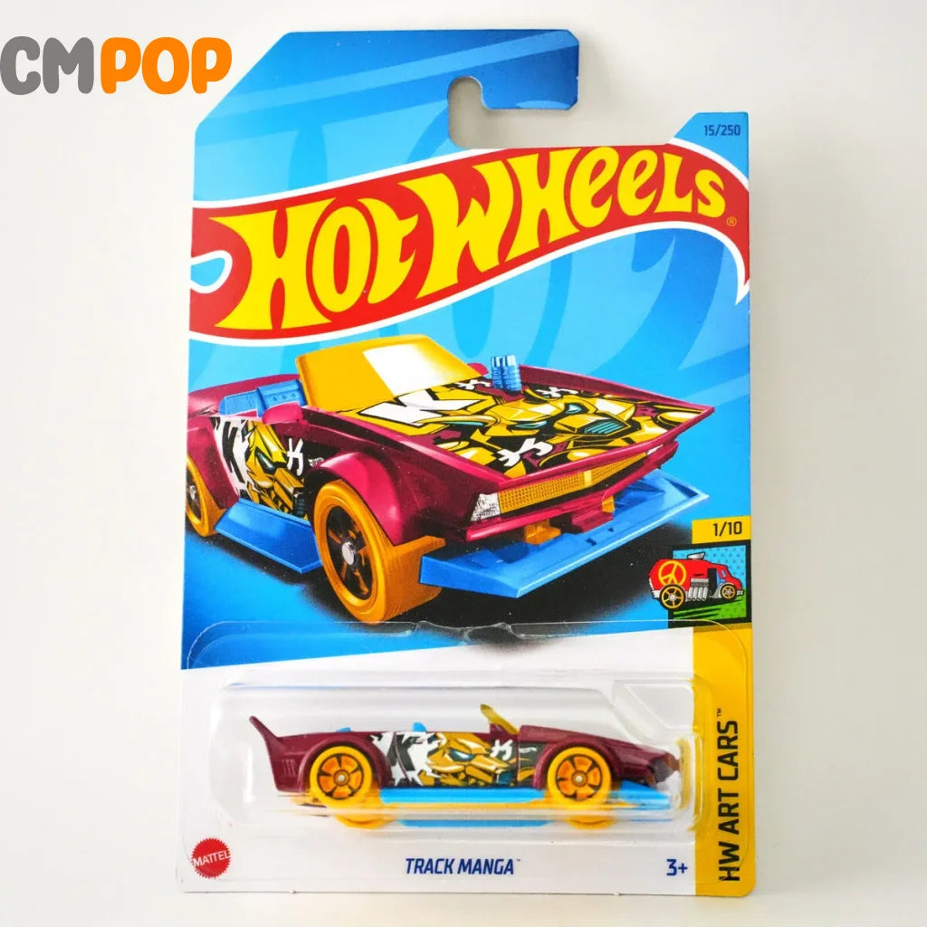 Hot Wheels - HW Art Cars - Track Manga (15/250) - Red (Half Card) Toy