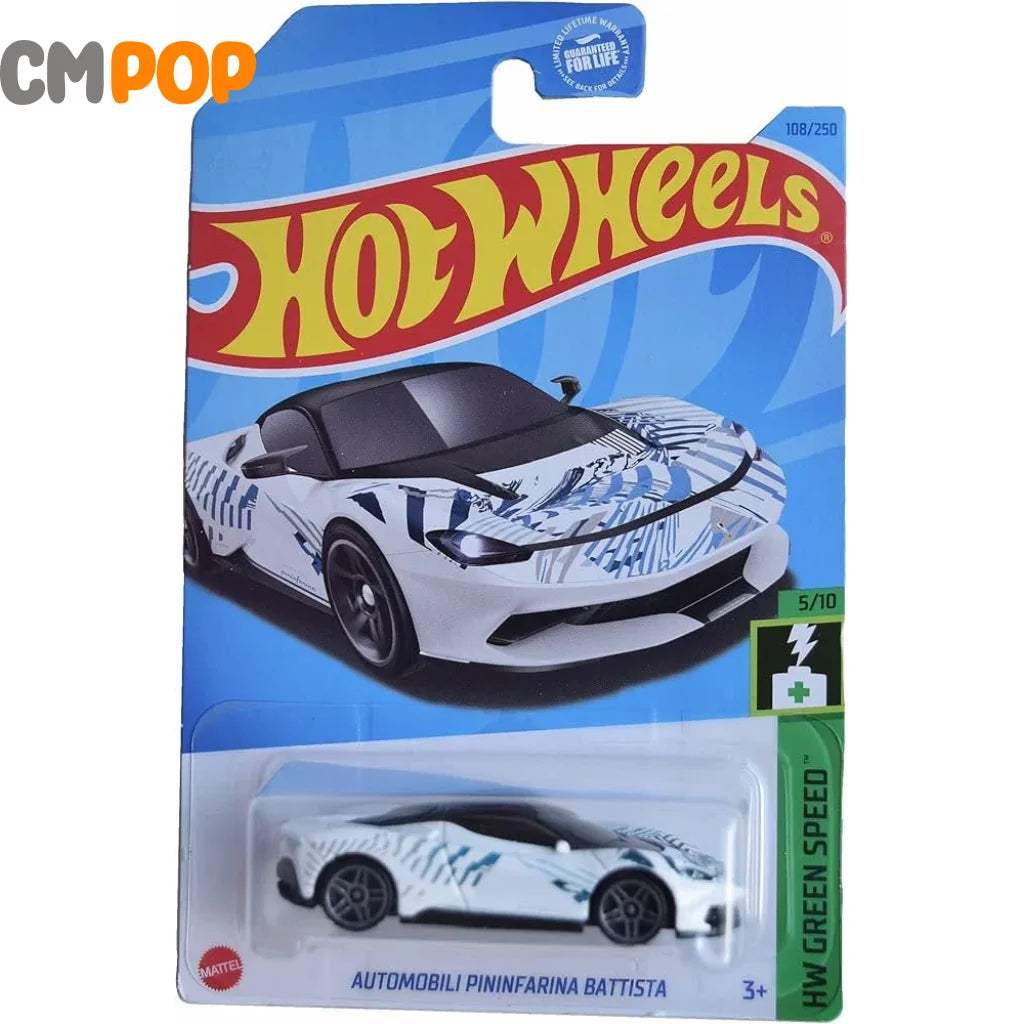 Hot Wheels - HW Green Speed - Automobili Pininfarina Battista (108/250) - White (Half Card) Toy