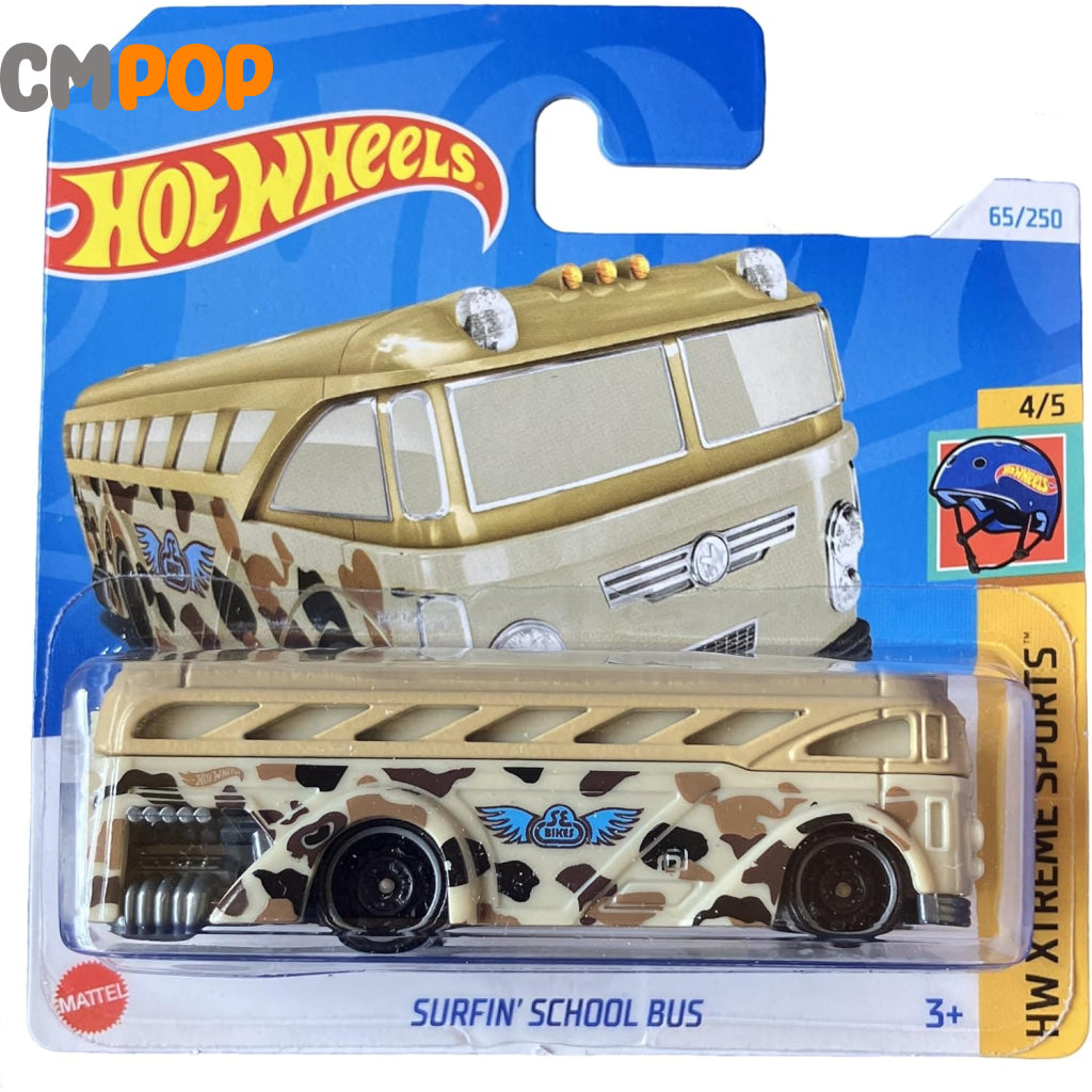Hot Wheels - HW Xtreme Sports - Surfin School Bus (65/250) - (Half Card) Toys & Games