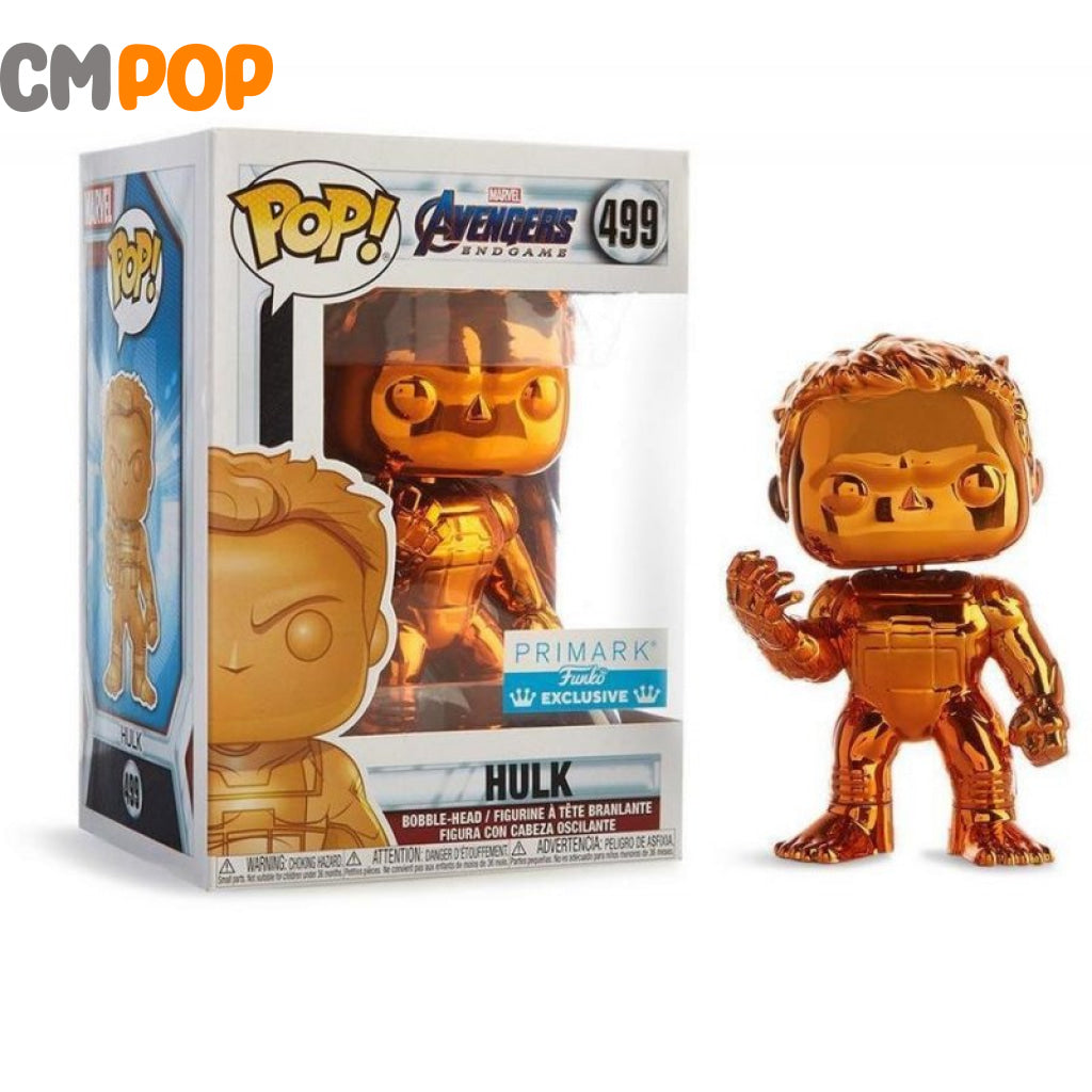 Hulk (Orange)- #499 - Funko Pop! Marvel Avengers Endgame Primark Exclusive