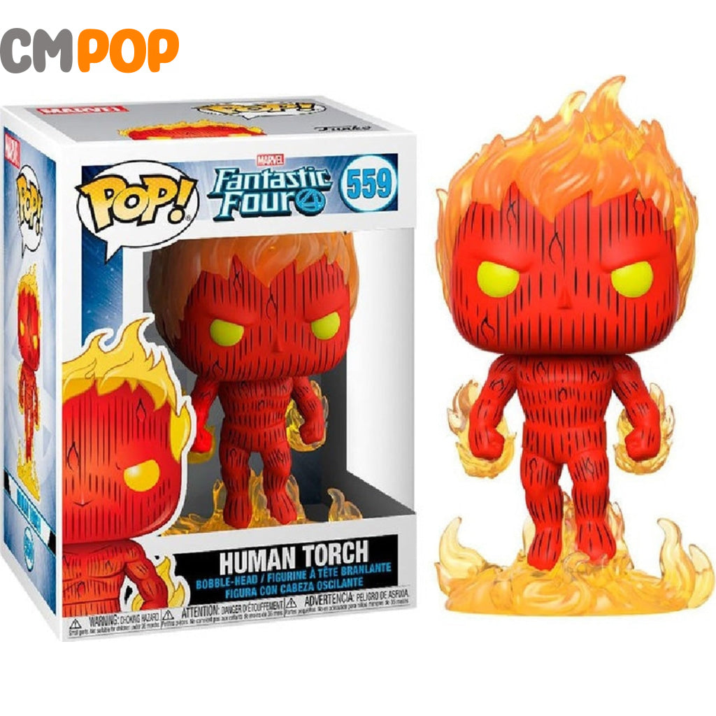 Human Torch - #559 Fantastic Four Marvel Funko Pop