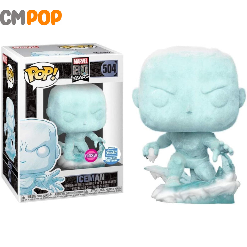 Iceman - #504 Funko Pop! Marvel Flocked Limited Edition Pop