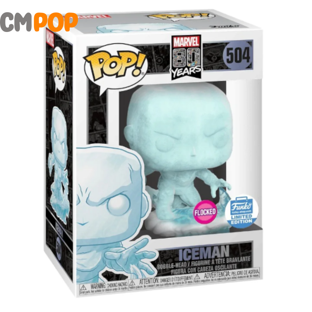 Iceman - #504 Funko Pop! Marvel Flocked Limited Edition Pop