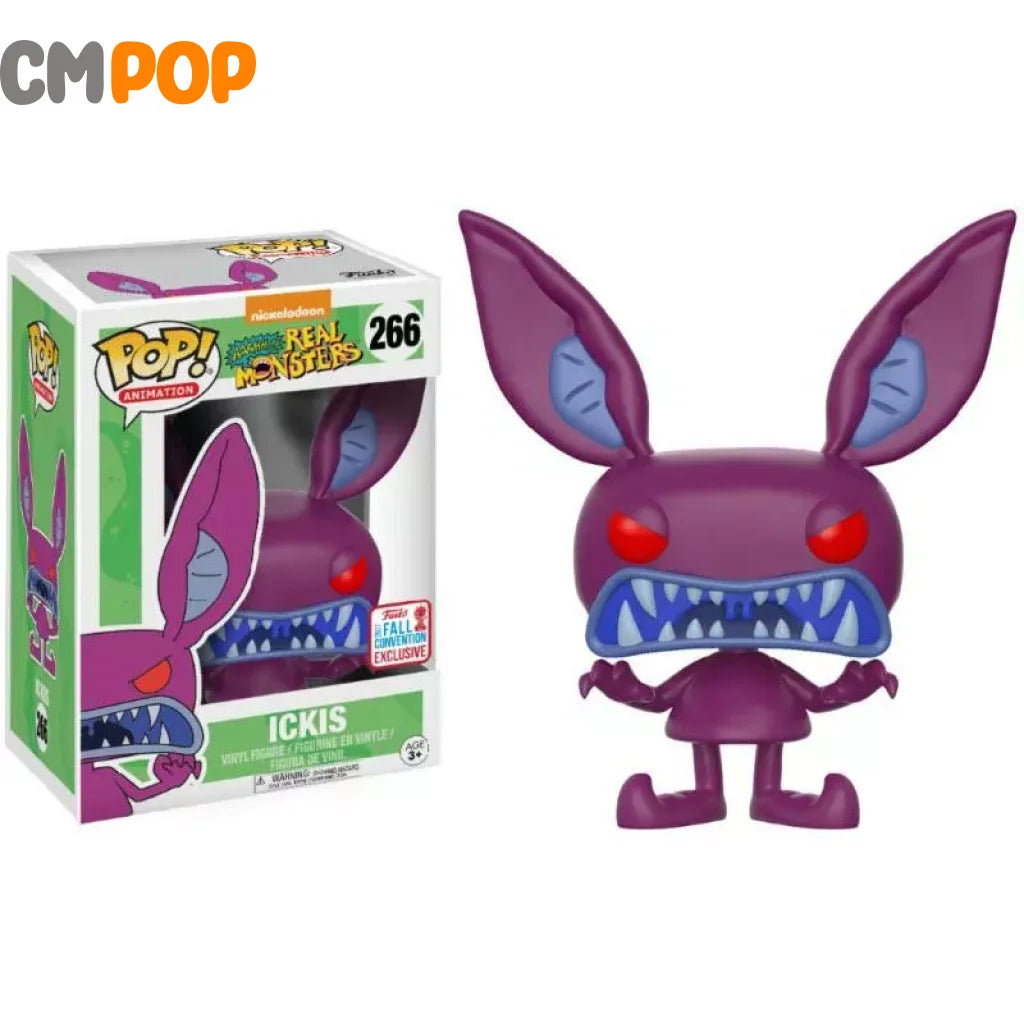 Ickis- #266 - Funko Pop! Animation Nickelodeon Aaahhh! Real Monsters 2017 Fall Convention Exclusive
