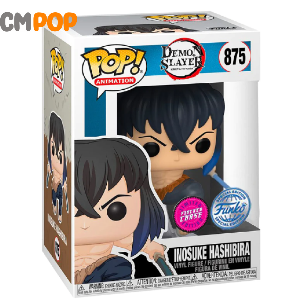 Inosuke Flocked - #875 Funko Pop! Demon Slayer Chase Edition Exclusive Pop