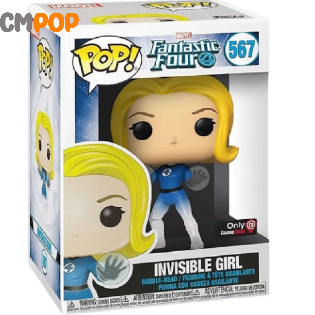 Invisible Girl - #567- Funko Pop! - Fantastic Four - Marvel - GameStop Exclusive Funko Pop