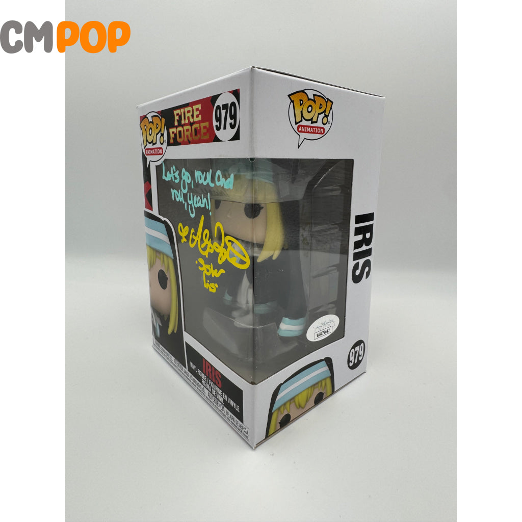 Iris - #979 Funko Pop! Animation Fire Force Signed By Alexis Tipton Certified Pop