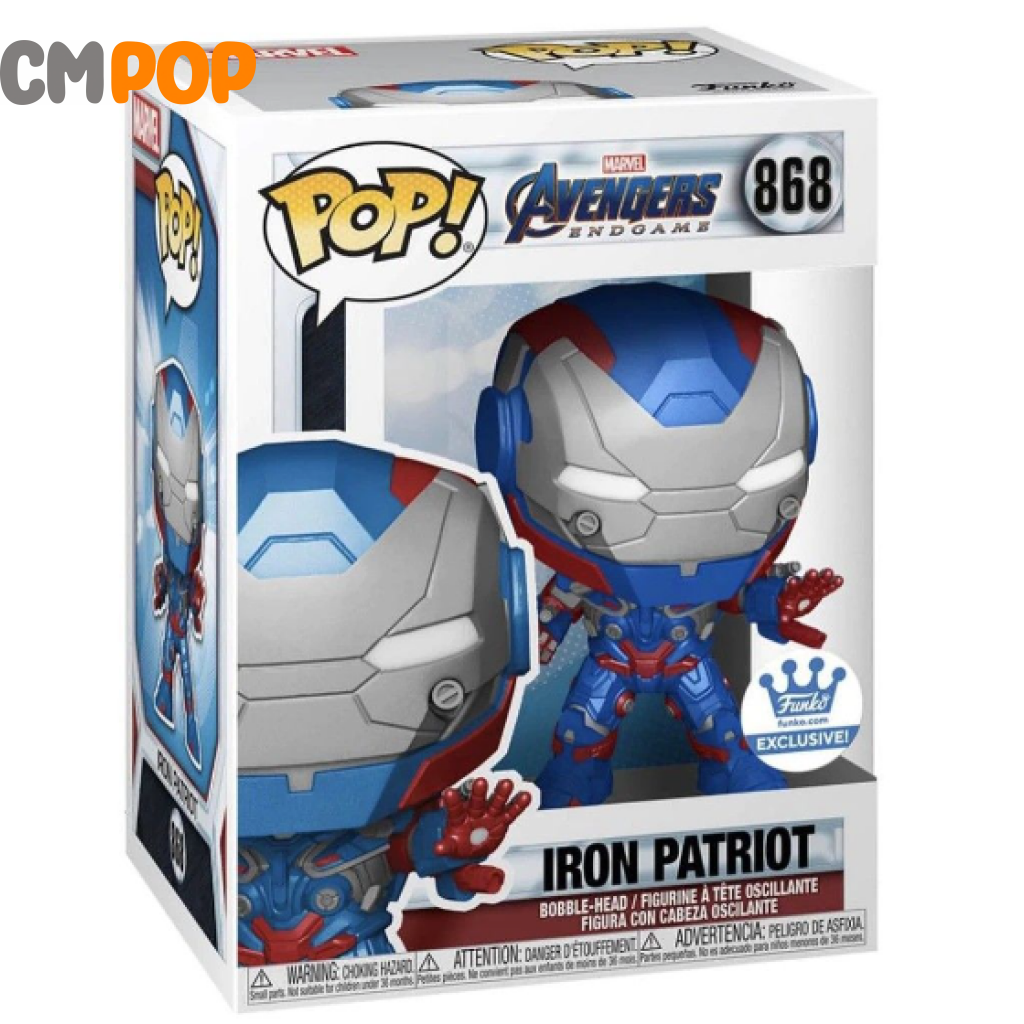 Iron Patriot - #868 Funko Pop! -Avengers End Game Exclusive Pop