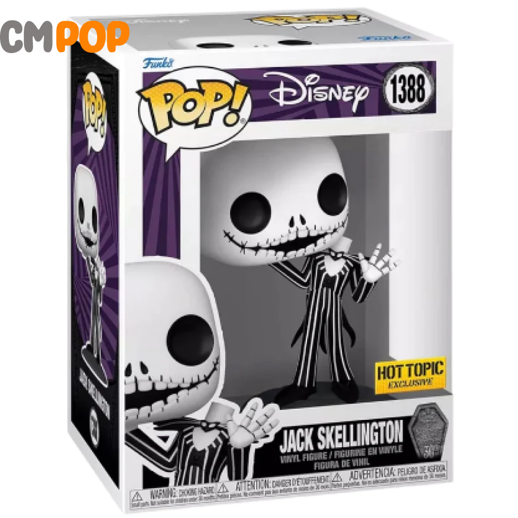 Jack Skellington - #1388 Funko Pop! Disney Hot Topic Exclusive Pop