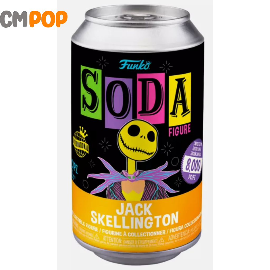 Jack Skellington - Funko Vinyl Soda 8 000 Pieces Disney Chance Of Chase