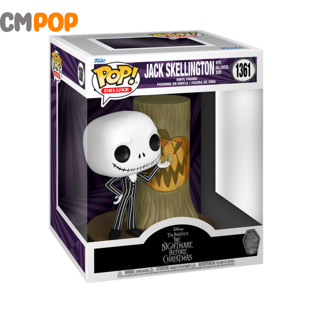 Jack Skellington With Halloween Door - #1361 Funko Pop! The Nightmare Before Christmas Deluxe Pop