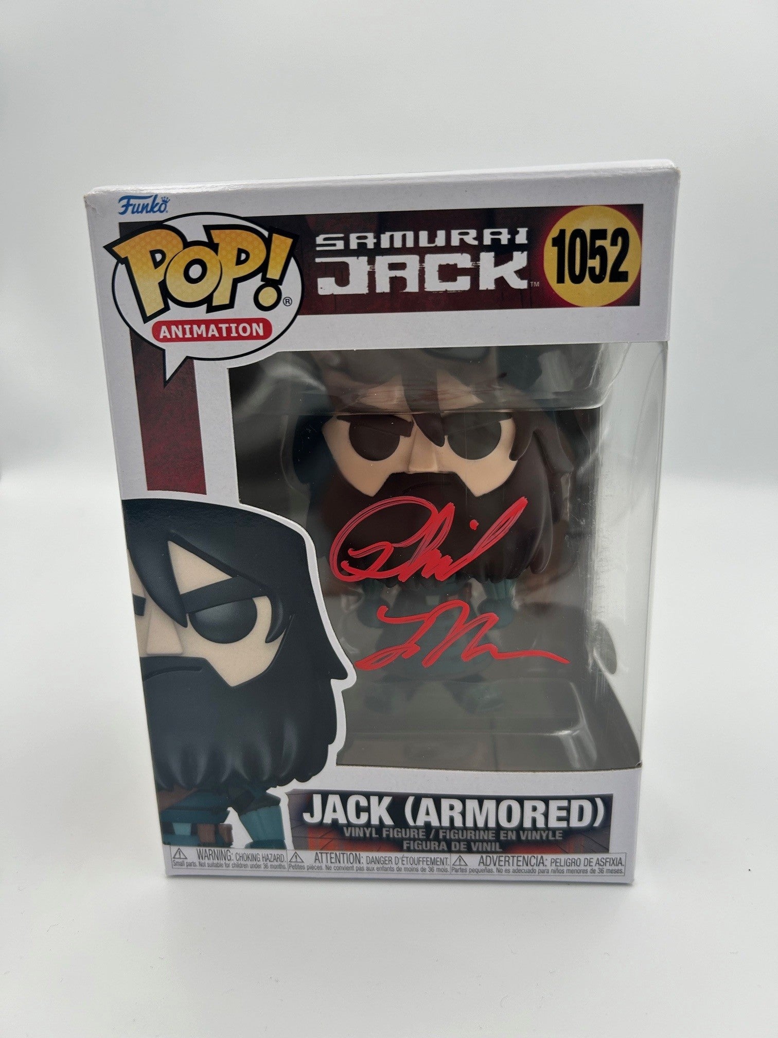 Jack (Armored) - #1052 - Funko Pop! - Samurai Jack - Signed by Phil Lamarr POP!