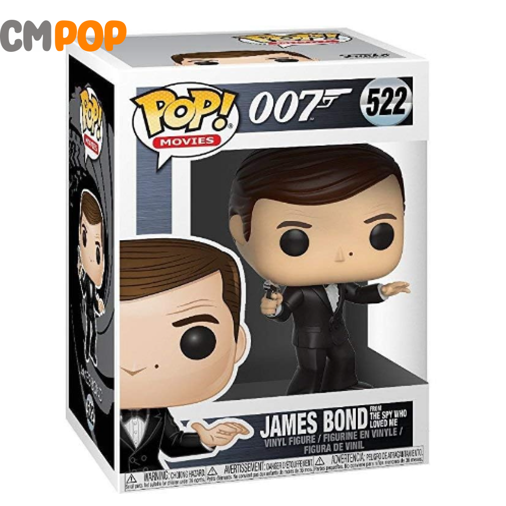 James Bond From The Spy Who Loved Me - #522 Funko Pop! 007 Movies Pop