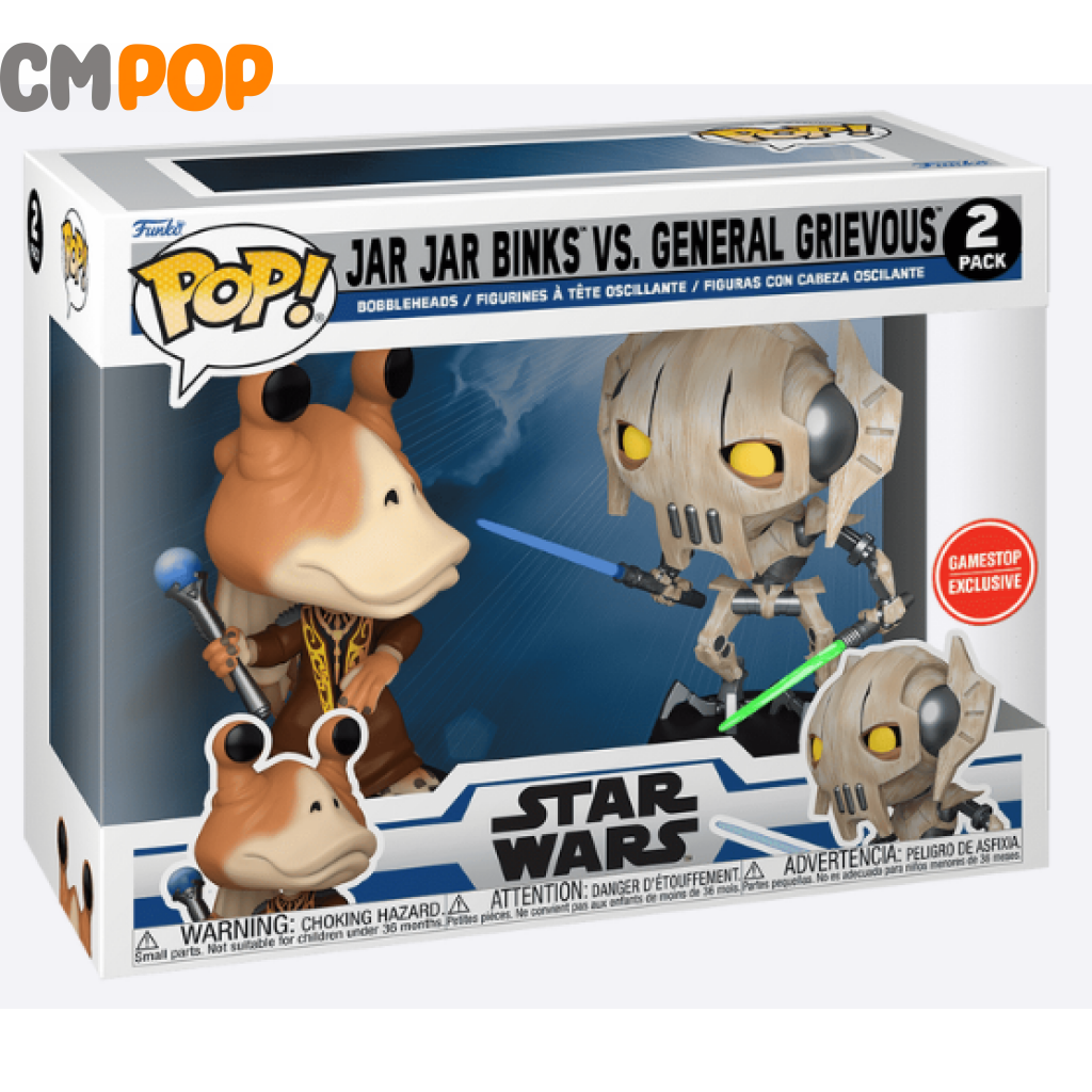 Jar Binks Vs. General Grievous 2Pk - Funko Pop! Star Wars Gamestop Exclusive Pop
