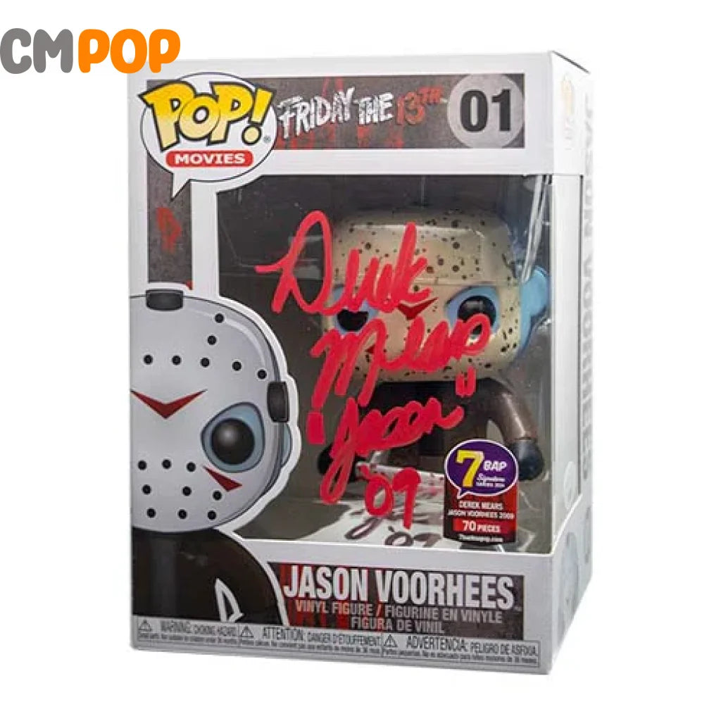 Jason Voorhees - #01 - Funko Pop! - Friday the 13th - Horror - 7 BAP - 70 PCS - Signed POP! - Signed by Derek Mears