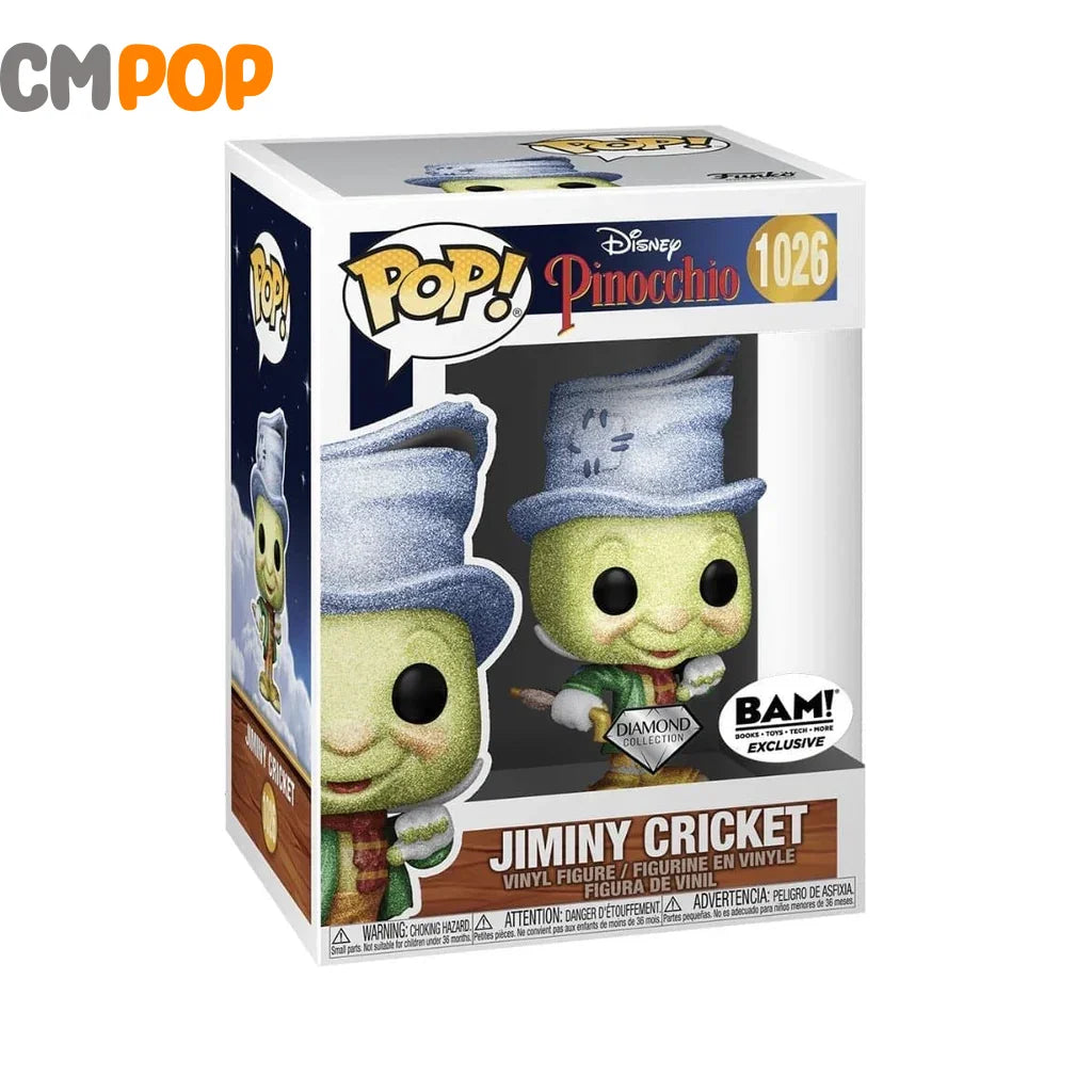 Jiminy Cricket - #1026 Funko Pop! Disney Pinocchio Diamond Collection Bam Exclusive