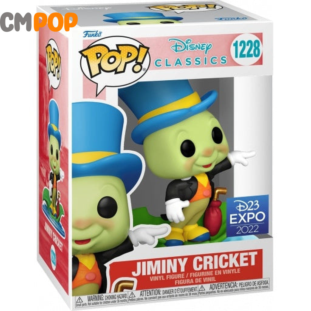 Jiminy Cricket - #1228 - Funko Pop! - Disney - D23 Expo 2022 Funko Pop