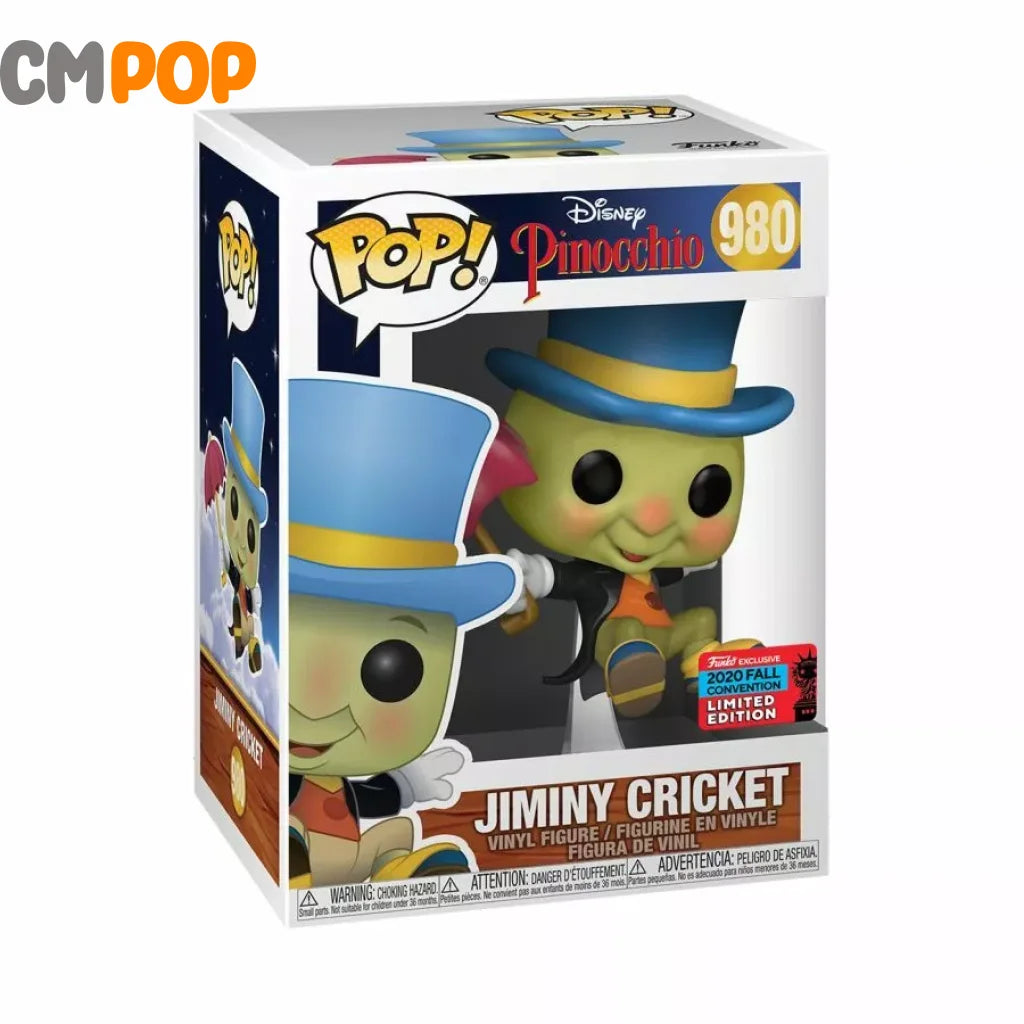 Jiminy Cricket - #980 Funko Pop! Disney 2020 Fall Collection Exclusive Pop